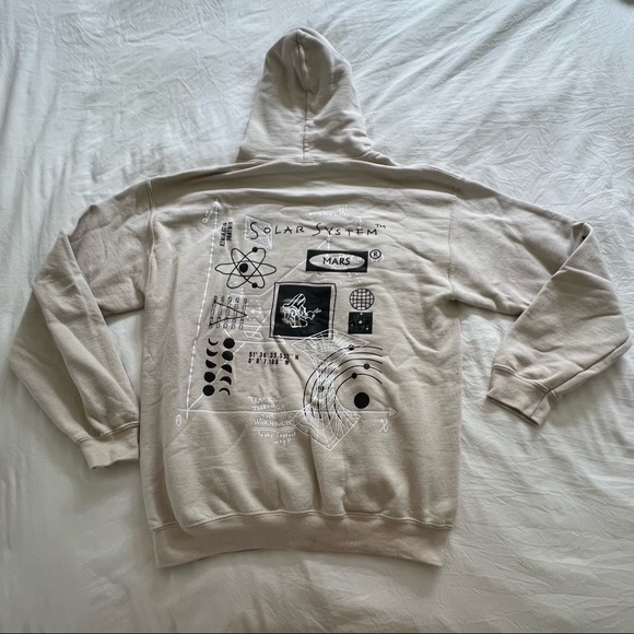 Reclaimed Vintage Scribble Hoodie - Picture 8 of 9